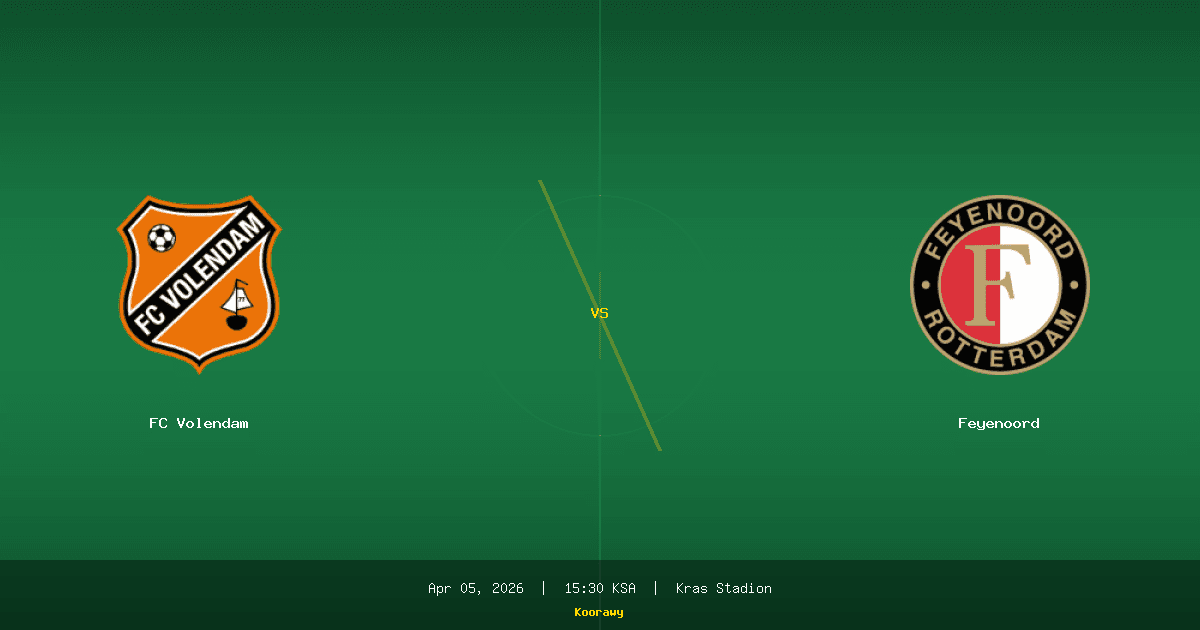 فولندام يستضيف فينورد.. والأخير يبحث عن صدارة لا تزال في متناول يده