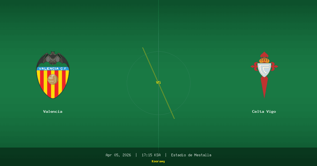 ميستايا تشتعل.. فالنسيا يستضيف سيلتا فيغو في معركة لا تحتمل الخسارة